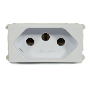 Módulo Tomada 2P+T Refinatto Branco 20A Weg