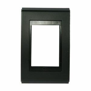 Placa 4"x2" Weg Refinatto Style 3 Módulos Preta