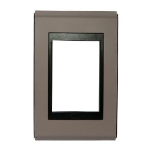 Placa 4"x2" Weg Refinatto Style 3 Módulos Preta/Argila