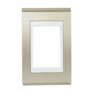 Placa 4"x2" Weg Refinatto Concept 3 Módulos Branca/Champanhe