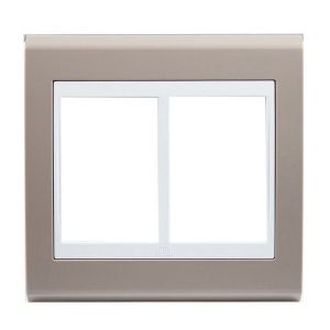 Placa 4"x4" Weg Refinatto Style 6 Módulos Branca/Argila