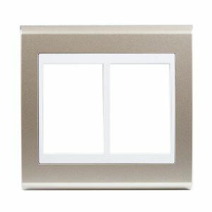 Placa 4"x4" Weg Refinatto Concept 6 Módulos Branca/Champanhe