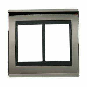 Placa 4"x4" Weg Refinatto Concept 6 Módulos Preta/Titânio