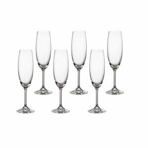 Jogo de Taças para Champagne 220ml Bohemia Martina 6 Peças