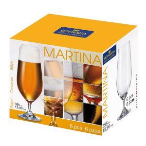Jogo de Taças 6 Peças para Cerveja Martina 395ml Bohemia