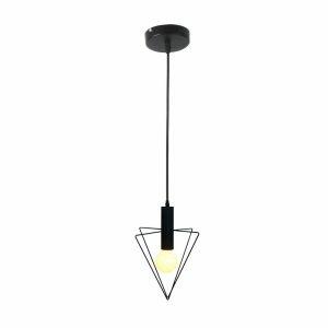 Pendente Taschibra 1 Lâmpada Uni 607 E27 Preto