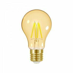 Lâmpada LED Dimerizável Taschibra A60 Vintage 4W E27 Luz Âmbar