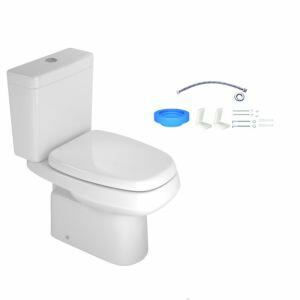 Kit Vaso Sanitário com Caixa Acoplada Acionamento Duplo 3/6L Monte Carlo Branco Gelo Deca