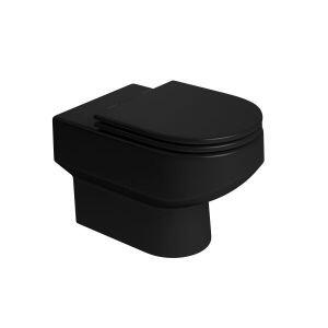 Vaso Sanitário Convencional Carrara Preto Ébano Fosco Deca Vaso Sanitário Convencional Carrara Preto Ébano Fosco Deca