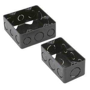 Caixa Luz 4"x4" Quadrada Preto Amanco Caixa Luz 4"x4" Quadrada Preto Amanco