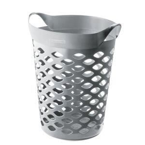 Cesto Flexível para Roupa Circular Sanremo 44L Cinza