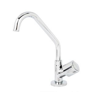 Torneira para Cozinha de Mesa Bica Alta 1/2" Fluxo C40 Cromado Addra