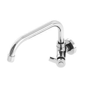 Torneira para Cozinha de Parede Bica Baixa 1/2" Fluxo C55 Cromado Addra