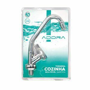 Torneira para Cozinha de Mesa Bica Alta 1/2" Fluxo C55 Cromado Addra