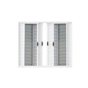 Janela Veneziana de Correr Alumínio Classic 6 Folhas 100x100 CRV