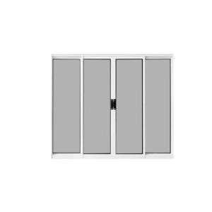 Janela de Correr Alumínio CRV Classic 100x150cm 4 Folhas Branca