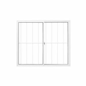 Janela de Correr Alumínio Classic 2 Folhas com Grade 100x150cm CRV