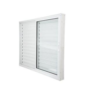 Janela Veneziana de Correr Alumínio CRV 100x150cm 3 Folhas Branca 992595 Janela Veneziana de Correr Alumínio CRV 100x150cm 3 Folhas Branca 992595