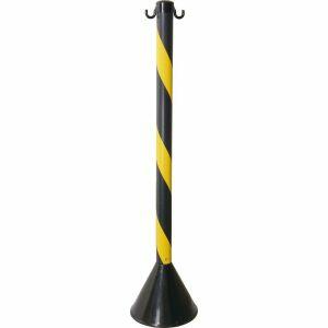 Pedestal de Plástico para Sinalização Vonder 90cm Preto/Amarelo