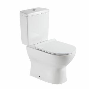 Kit Vaso Sanitário com Caixa Acoplada Acionamento Duplo 3/6L Mônaco Branco Addra