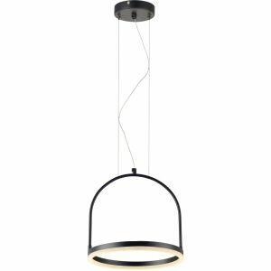 Pendente 1 Lâmpada Cage 35cm Preto Luz Amarela Avant