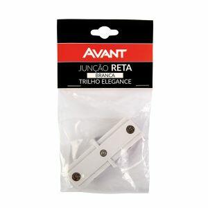 Junção Reta para Trilho Elegance Branco Avant