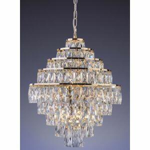 Lustre Startec Florença Belle 45cm 9 Lâmpadas G9 Dourado
