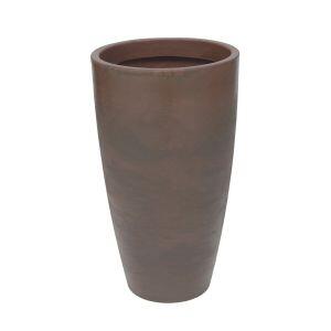 Vaso Malta Cone Redondo 43x76cm Rusty Vasart