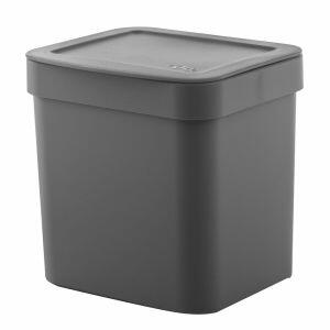 Lixeira para Pia com Tampa 2,5L Chumbo Martiplast