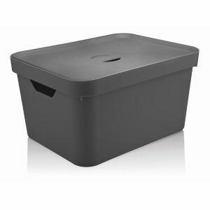 Caixa Organizadora Cube Ou 32L 24,5x46x36cm Cinza