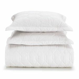 Kit Cobre Leito Queen Karsten Liss 180 Fios Branco 3 Peças