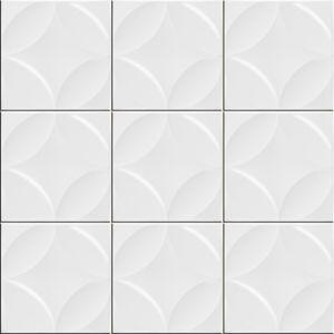 Faixa Decorativa Art Glamour Branco Acetinado 20,5x20,5 Sofistiq
