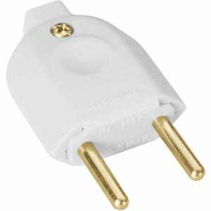 Plugue Macho Tramontina 1 Módulo 2P 10A 250V~ Branco 57402/202