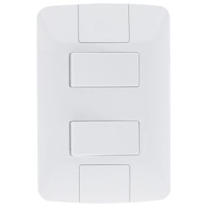Conjunto Interruptor Aria 2 Módulos Branco Simples Tramontina