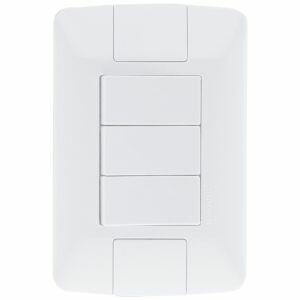 Conjunto Interruptor Aria 3 Módulos Paralelo Branco Tramontina