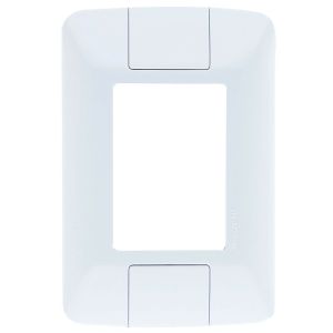 Placa 4"x2" Tramontina Aria 3 Módulos Branca Horizontal