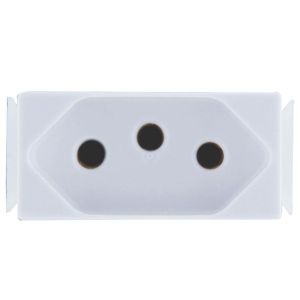 Módulo Tomada 2P+T Tramontina Aria Branco 20A