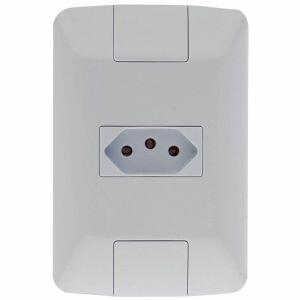 Conjunto Tomada Aria Branco 1 Módulo 2P + T 10A Tramontina