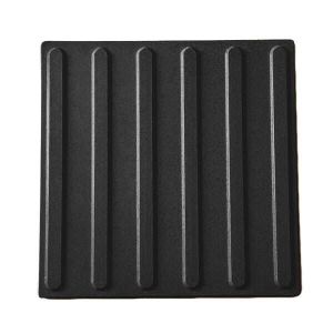 Lajota para Guia Podotatil Preta 5 Peças 45x45 Machado Pré-Moldados