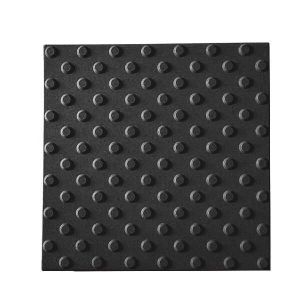 Lajota para Guia Podotatil Alerta Preto 5 Peças 45x45 Machado Pré-Moldados