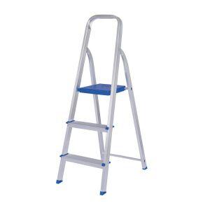 Escada 3 Degraus Alumínio 1,12m Mor