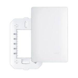 Placa 4"x2" Cega Fame Habitat Branca com Suporte