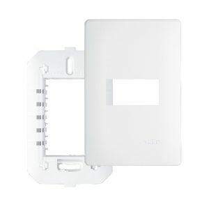 Placa 4"x2" Fame Habitat 1 Módulo Branca Horizontal