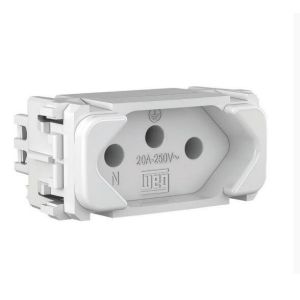Módulo Tomada 2P+T Weg Composé 1 Seção Branco 20A