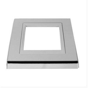 Placa 4"x2" Weg Refinatto 3 Módulos Prata/Branca Horizontal