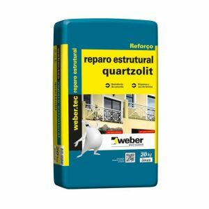 Argamassa Reparo Estrutural 20kg Cinza Quartzolit