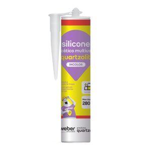 Silicone Acético Multiuso Quartzolit 250g Incolor