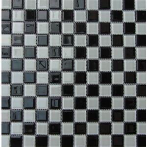 Pastilha de Vidro Miscelânia MPC1006 10064 Preto e Cinza 30x30 Bremen