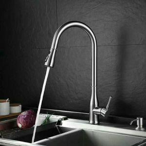 Torneira Misturador Monocomando para Cozinha de Mesa Bica Alta 1/2" Curve Plus Cromado Addra