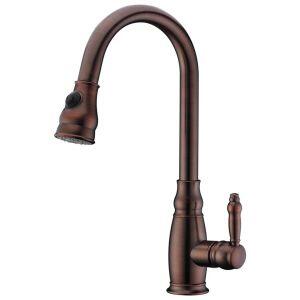 Torneira Misturador Monocomando para Cozinha de Mesa Bica Alta 1/2" Retrô Cobre Addra
